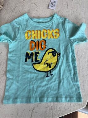 The Children's Place mint green  'Chicks Dig Me' Graphic Tee